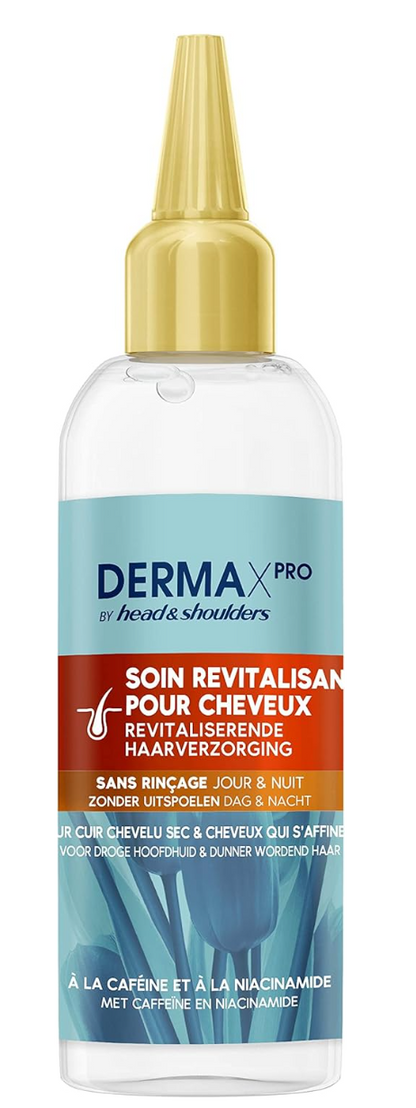 DERMAxPRO by Head & Shoulders Soin revitalisant pour cheveux | Sans Rinçage Jour & Nuit | Favorise la croissance des cheveux | À la Niacinamide et à la caféine |145ml Kafinashop