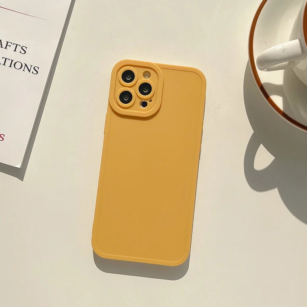 Matte 12 styles soft silicone ins jane phone case for iphone 8 7 plus x xr xsmax 11 12 mini 14 15 pro max 13 promax shockproof Kafinashop