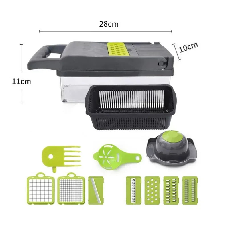 14/16 in 1 Multifunctional Vegetable Chopper Handle Food Grate Food Chopper Vegetable Slicer Dicer Cut Kitchen Items cocina Ma boutique