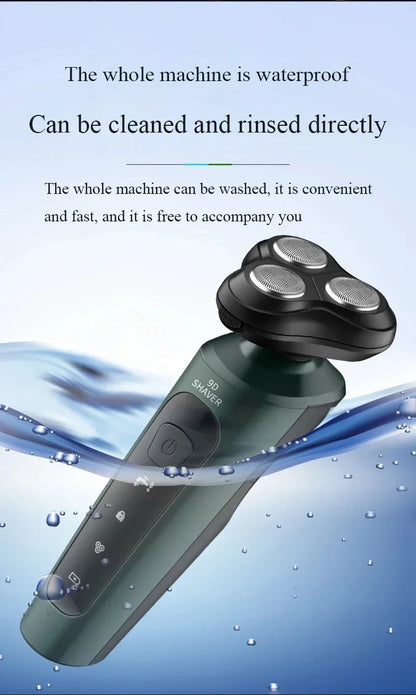 Xiaomi Electric Shavers Men Waterproof Wet Dry Use Electric Trimmer Razor Rechargeable Battery Rotary Shavers Machine Shaving Kafinashop