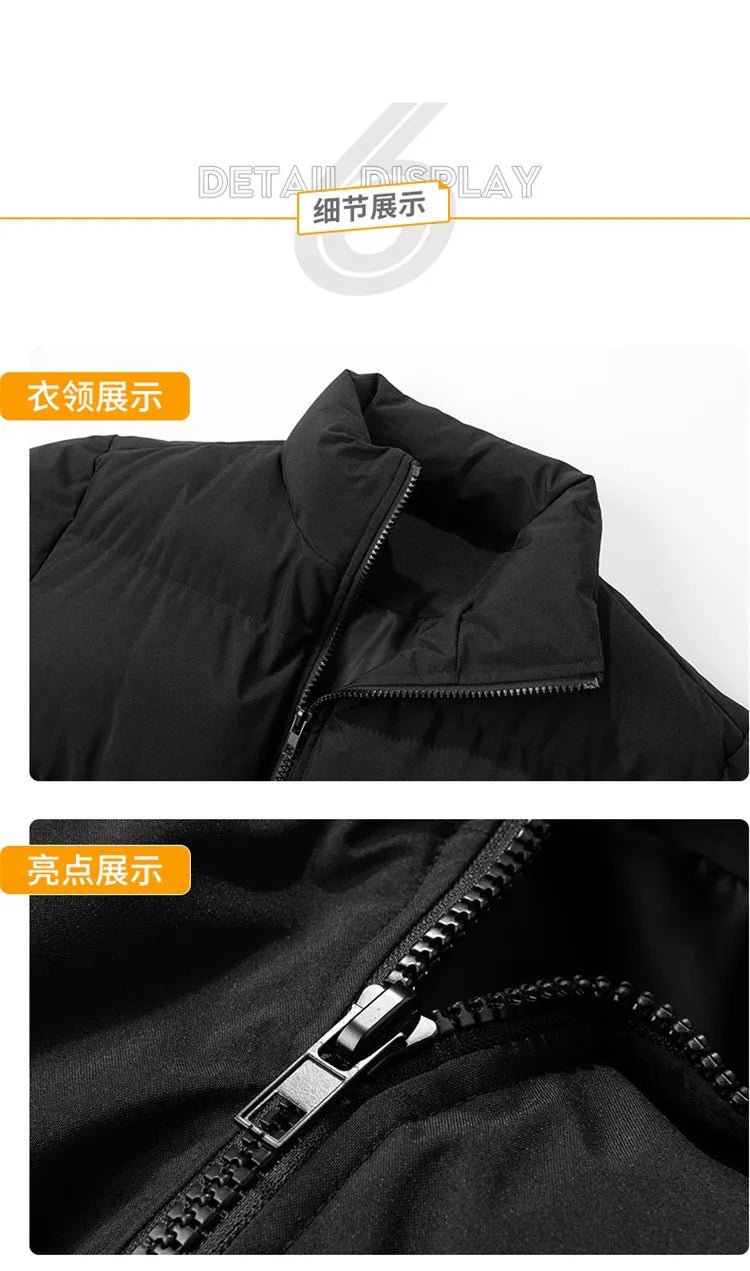 Men's padded jacket windproof winter clothing men's padded clothing men's youth trendy brand warm trendy men's padded clothing Kafinashop