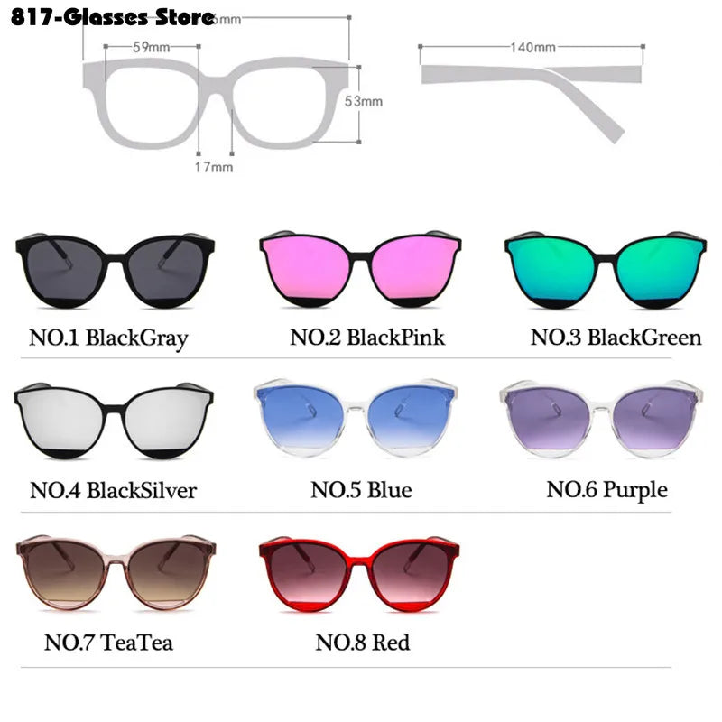 New Fashion Sunglasses Women Classic UV400 Eyewear Vintage Luxury Design Gafas De Sol Солнцезащитные Очки Kafinashop