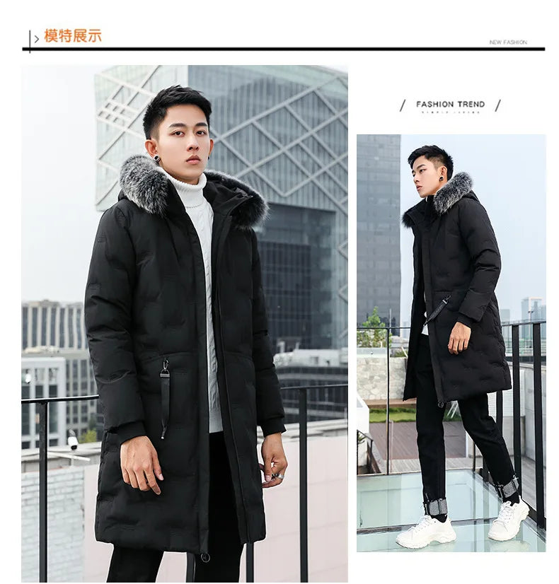 Men's Winter Jacket New Winter Cotton Coat Men's Long Section Trend Youth Handsome Camouflage Clothes Casual Jacket Kafinashop