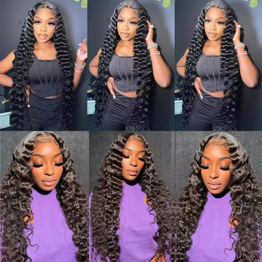 18 20 22 inch Deep Wave Bundles Brazilian Bundles Human Hair Bundles 100% Human Hair Weaving Delivery 3 to 5 Days Kafinashop