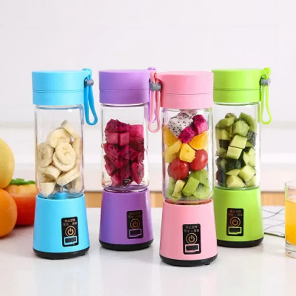 380ml  Portable Electric Fruit Juicer Home USB Rechargeable Smoothie Maker Blenders Machine Sports Bottle JuicingCup Ma boutique