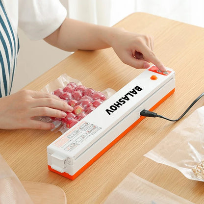 Food Vacuum Sealer Sealing Film Small Packaging Machine Household Heat Sealer Plastic Bag Packer Sealer Home Kitchen EU Plug Kafinashop