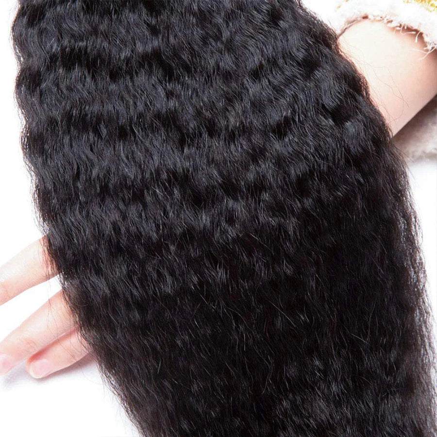 Kinky Straight Human Hair Bundles 26 28 Inches Brazilian 100% Human Hair Bundles Human Hair Weaves Natural Human Hair Extension For Women Fast Delivery 3 Days France Kafinashop