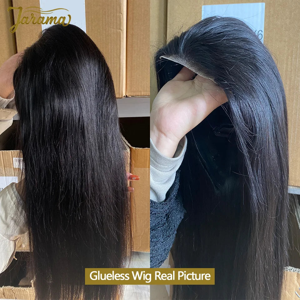 Straight Glueless Human Hair Wigs Brazilian 100% Human Hair Wig 20 22 24 Inches Transparent 4x4 Lace Closure Wig Brazilian Human Hair Wig Sale Wigs 3 Days Delivery France Kafinashop