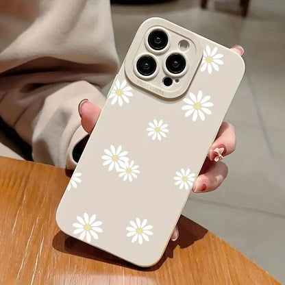 Daisy Graphic Printed Phone Case For iPhone 13 11 12 14 15 16 Pro Max Plus XR 8 7 Plus SE 2022 X XS Max Soft Matte Cover Kafinashop