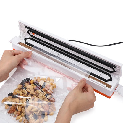 Food Vacuum Sealer Sealing Film Small Packaging Machine Household Heat Sealer Plastic Bag Packer Sealer Home Kitchen EU Plug Kafinashop