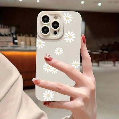 Daisy Graphic Printed Phone Case For iPhone 13 11 12 14 15 16 Pro Max Plus XR 8 7 Plus SE 2022 X XS Max Soft Matte Cover Kafinashop