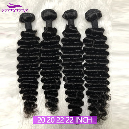 18 20 22 inch Deep Wave Bundles Brazilian Bundles Human Hair Bundles 100% Human Hair Weaving Delivery 3 to 5 Days Kafinashop