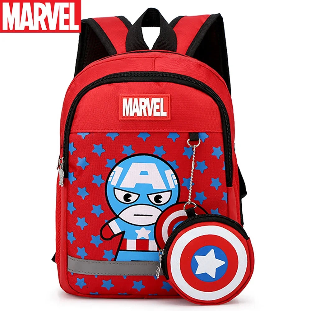 Disney Kids Backpacks For Boys preschool Child Captain America Spider Men Pattern School Bags Teenager Lightweight Cute Knapsack Ma boutique