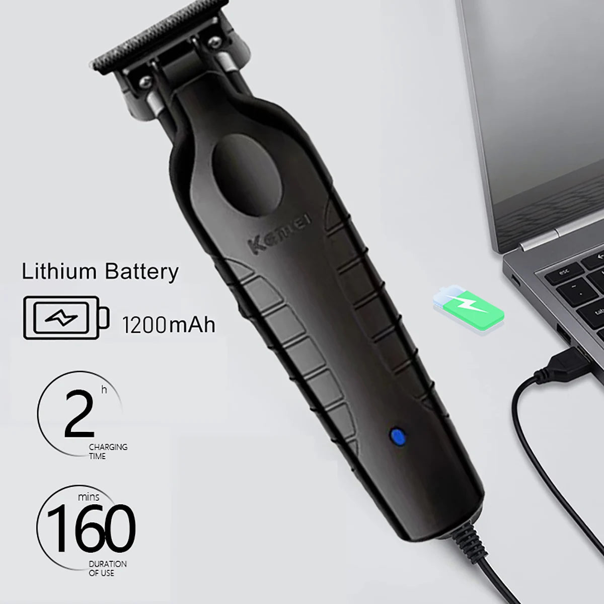 Kemei KM-2299 Hair Trimmer Machine Men's Haircut Machine Hair Clipper Professional Cutter Hair Cutting Machine Clipper Kafinashop