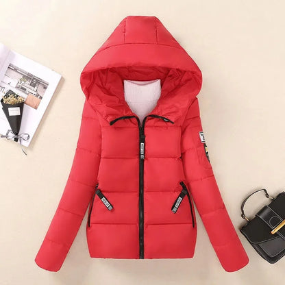 New Winter Jacket Women Parkas Hooded Short Coats Female Parka Warm Thicken Jacket Korean Loose Cotton Padded Outwear Kafinashop