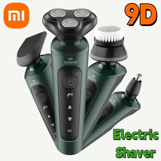 Xiaomi Electric Shavers Men Waterproof Wet Dry Use Electric Trimmer Razor Rechargeable Battery Rotary Shavers Machine Shaving Kafinashop