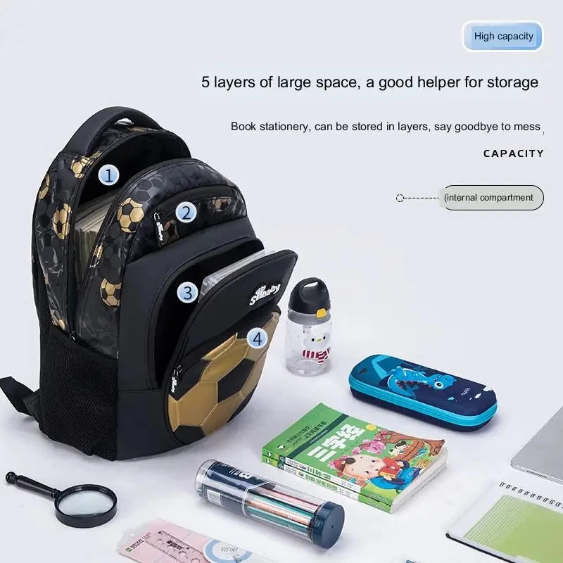 Boy Football Backpack Children Schoolbag Anime Backpack Travel School Bags for Teenage Boy Mochila Escolar Infantil Menino Ma boutique