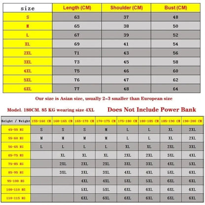 Super Sale 21 HEATING ZONES Heated Vest Men Women Heated Jacket Winter Warm Usb Self Heating Thermal Vest Heating Down Jacket Kafinashop