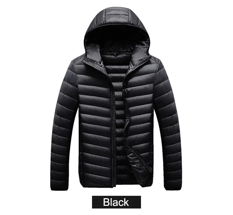 CHRLCK 90% Down Jackets Men's Ultralight Hiking Camping Trekking Winter Coat Outdoor Windproof Warm Puffer Jacket Packable Kafinashop