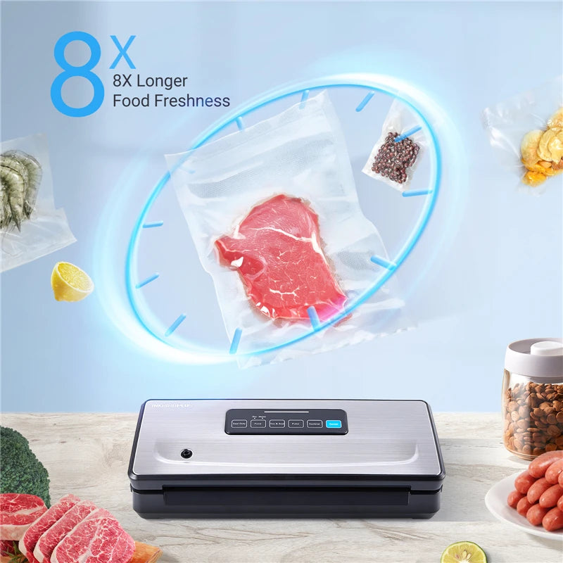 INKBIRD Plastic Bag Sealer Vacuum Sealing Machines With Dry/Moist/Pulse/Canister Packaging Modes Versatile Kitchen Appliances Kafinashop