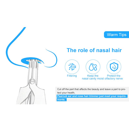 Nose Hair Removal Trimmer For Men Manual Stainless Steel Washing Portable Nose Hair Trimmer триммер для носа Trimmer For Nose Kafinashop