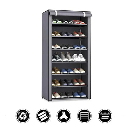 Dustproof Shoe Storage Rack Organizer Multilayer Nonwoven Shoes Storage Cabinet Home Hallway Space-saving Cabinets Shoe Shelf Ma boutique