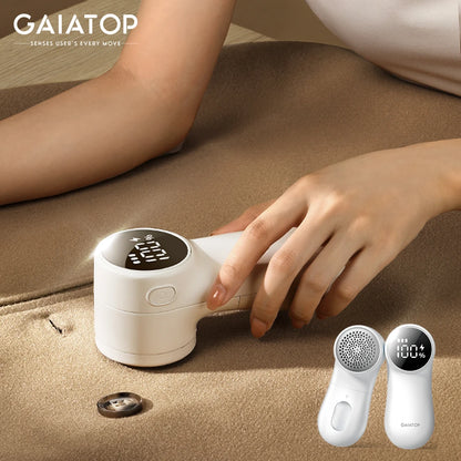 GAIATOP Electric Lint Remover Rechargeable Lint Remover Sweater Defuzzer Intelligent Digital Display Lints Shaver Trimmer Kafinashop