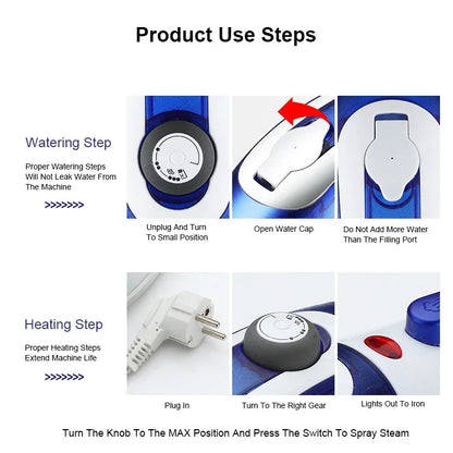 Steam Iron Handheld Garment Steamer Clothes Electric Steam Iron High Quality Portable Traveling Clothes Steamer 110V US-220V EU Ma boutique