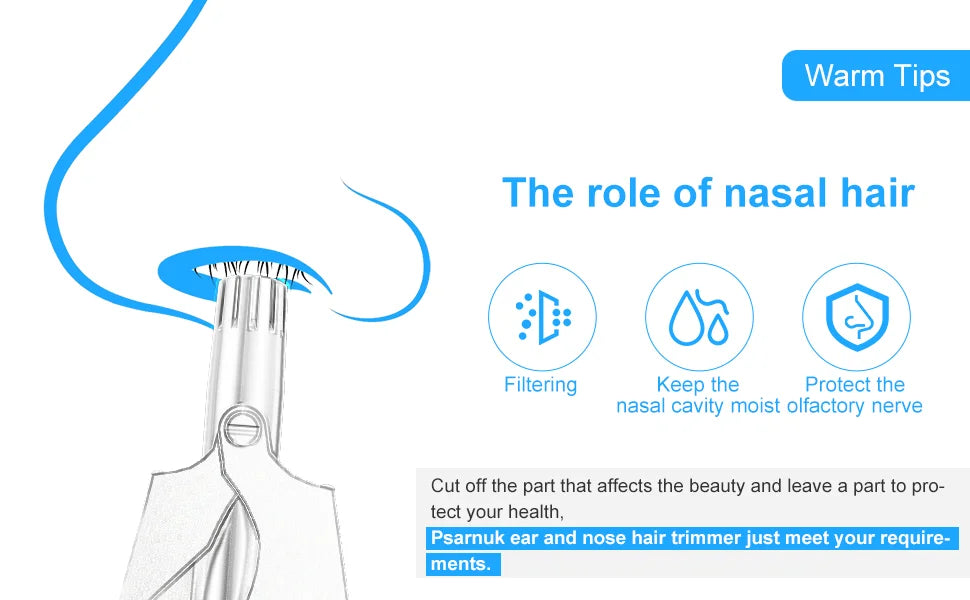 Nose Hair Trimmer For Men And Women With No Noise Washable Manual Nasal Hair Trimmer триммер для носа aparador de pêlos do nariz Kafinashop