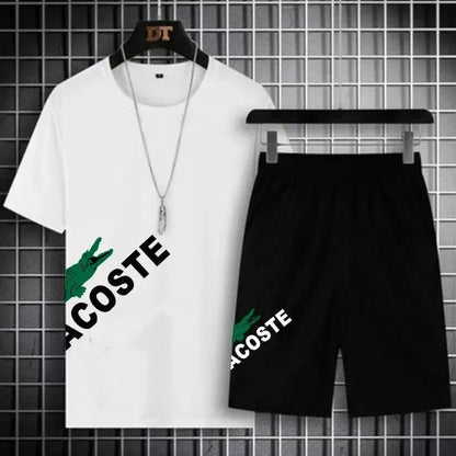 2024 New Summer Men's Set Fashion Sportswear  Short Sleeved T-shirt+Sports Shorts Set Men's Casual Clothing  Jogging Kafinashop