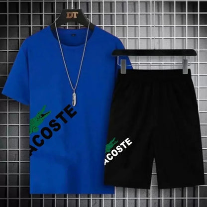 2024 New Summer Men's Set Fashion Sportswear  Short Sleeved T-shirt+Sports Shorts Set Men's Casual Clothing  Jogging Kafinashop