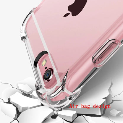 Original Case for iPhone SE 2020 SE 2022 7 8 Crystal Soft Transparent Shockproof Phone Cover for Apple iPhone SE 2016 Back Funda Kafinashop