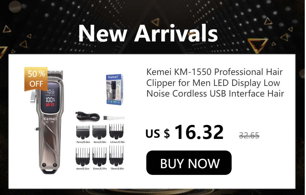 Kemei KM-2299 Hair Trimmer Machine Men's Haircut Machine Hair Clipper Professional Cutter Hair Cutting Machine Clipper Kafinashop