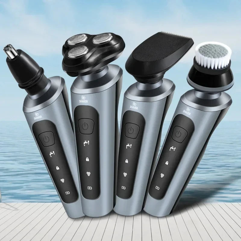 Xiaomi Electric Shavers Men Waterproof Wet Dry Use Electric Trimmer Razor Rechargeable Battery Rotary Shavers Machine Shaving Kafinashop