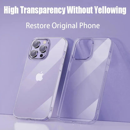 Transparent Phone Case For iPhone 15 11 12 13 14 Pro Max Soft TPU Silicone For iPhone X XS Max XR 8 7 Plus Back Cover Clear Case Kafinashop