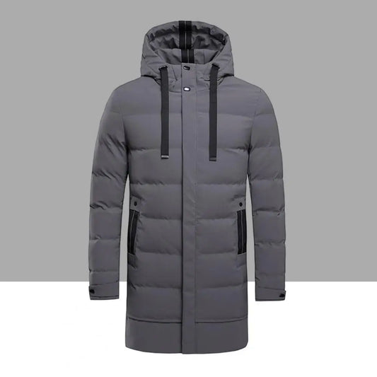 Hot Sale long Cotton Padded Jacket for Men Warm Winter Casual Coats Men Fashion Clothing Down Jacket Kafinashop