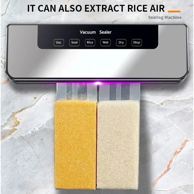 Electric Vacuum Sealer Packaging Machine Kitchen Food Saver Bags Commercial Vacuum Food 30cm Sealing for Home Packaging Supplies Kafinashop