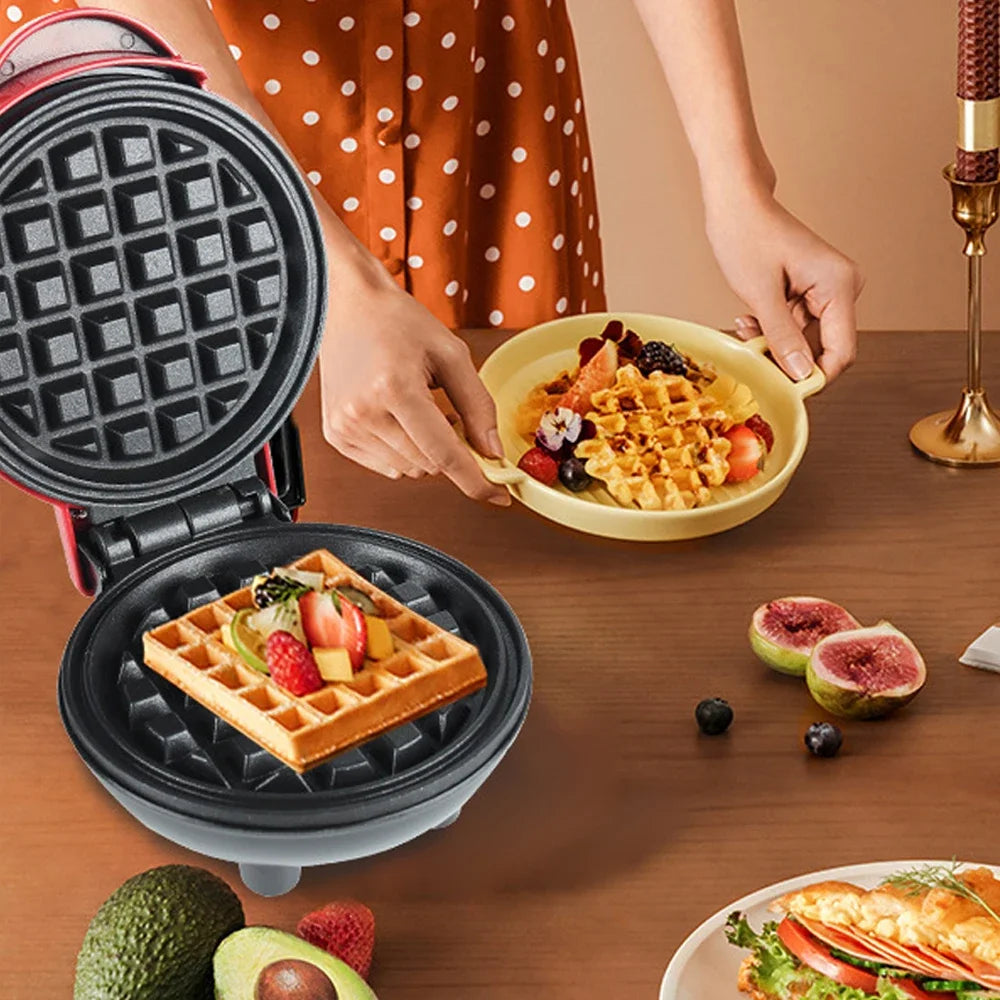 Mini Electric Waffles Maker Bubble Egg Cake Oven Eggette Machine Love Heart Shaped Double-Sided Heating Breakfast Waffle Molds Ma boutique