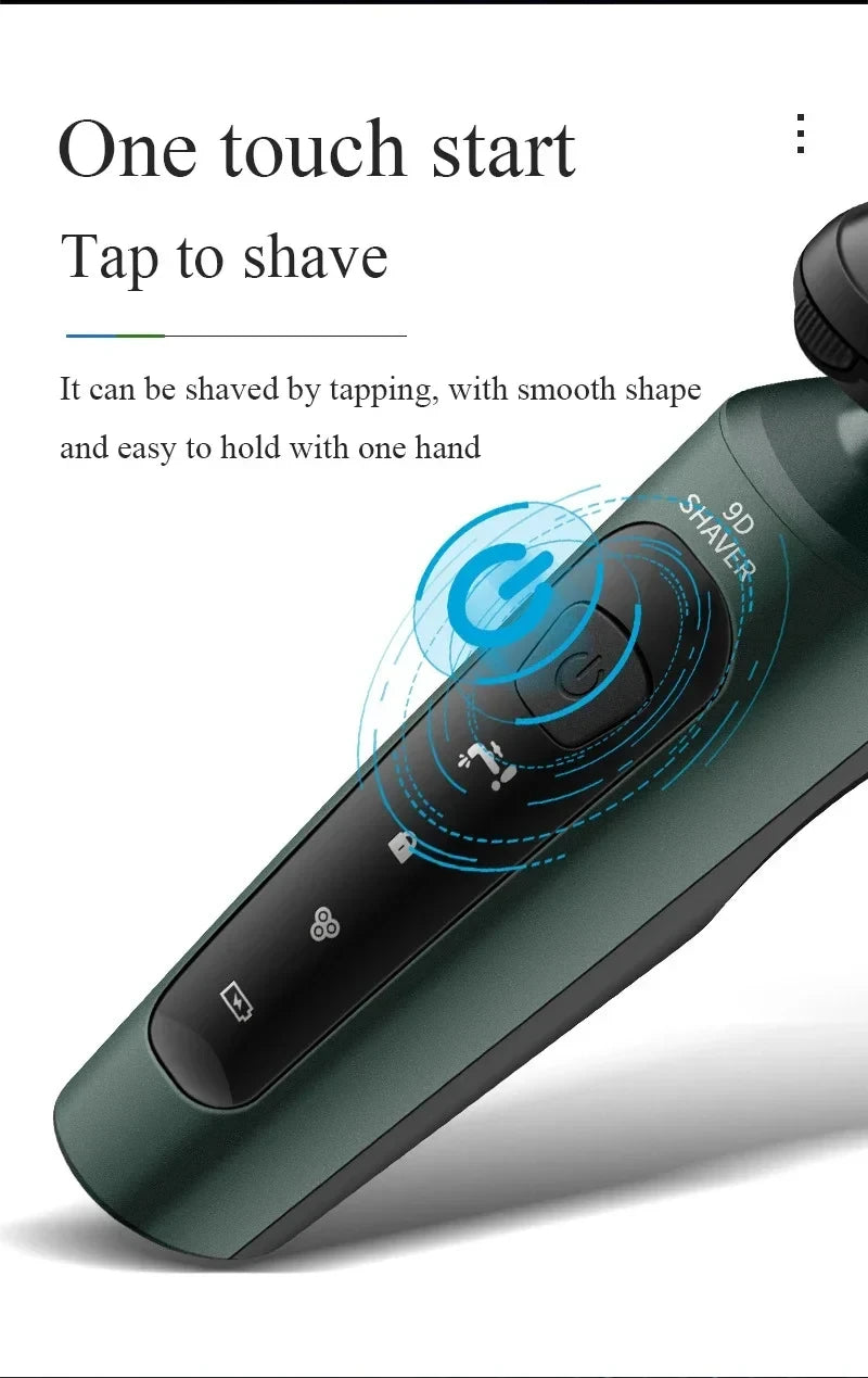 Xiaomi Electric Shavers Men Waterproof Wet Dry Use Electric Trimmer Razor Rechargeable Battery Rotary Shavers Machine Shaving Kafinashop