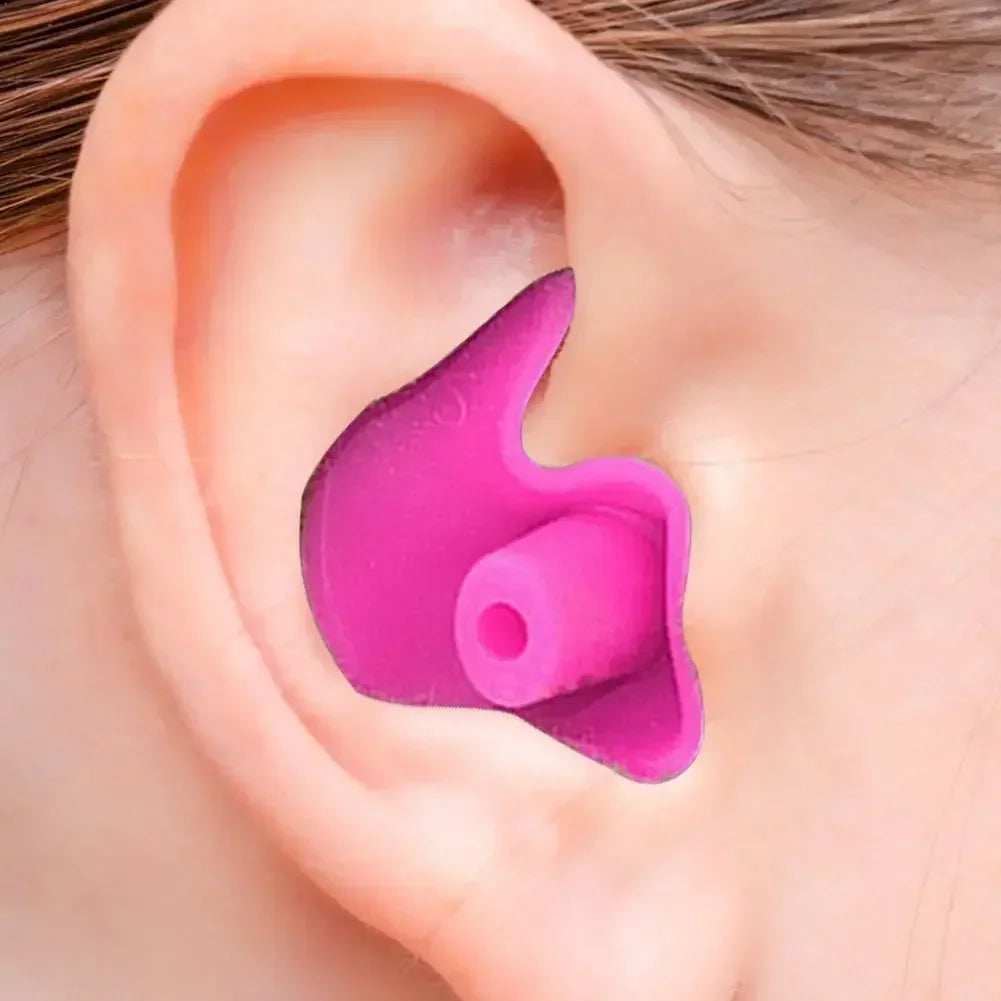 1 Pair Waterproof Soft Earplugs Silicone Portable Ear Plugs Swimming Accessories Durable Earplugs Classic Delicate Texture Kafinashop