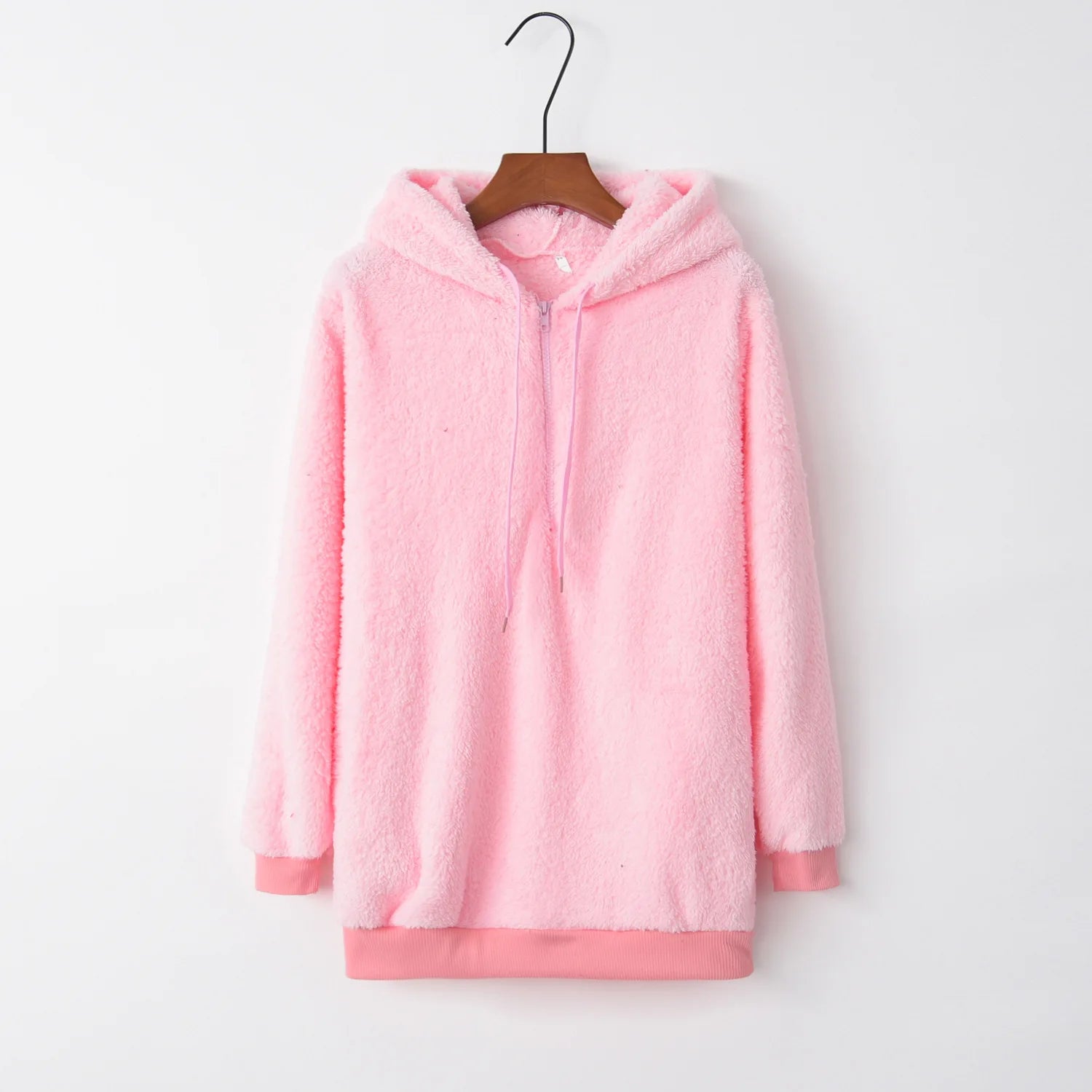 Hoodies Women Warm Hot Style Pure Color Long Sleeve fleece women's Fleece Woollen sweatershirts Clothing YSY010 Kafinashop