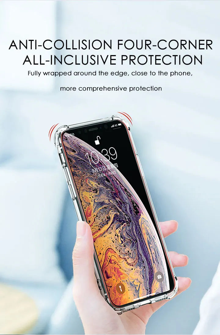 Full Protect Phone Case Shockproof Silicone For iPhone 15 14 X Xr Xs Max 12 11 Pro Max 8 7 6s Plus SE 2022 Silicone 2023 Cover Kafinashop